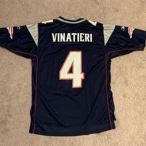 New England Patriots #4 Adam Vinatieri Jersey L Blue NFL